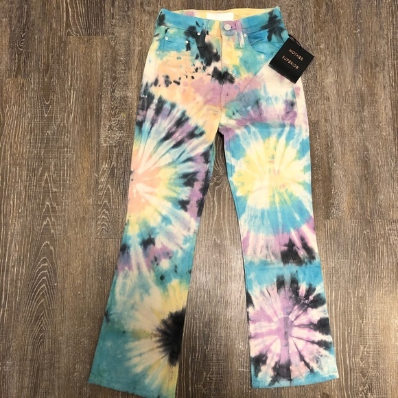 MOTHER Denim - NWT Mother Superior Tripper Tie Dye Cropped Jean